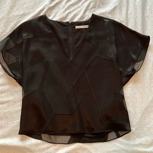 Alice+Olivia black top xs